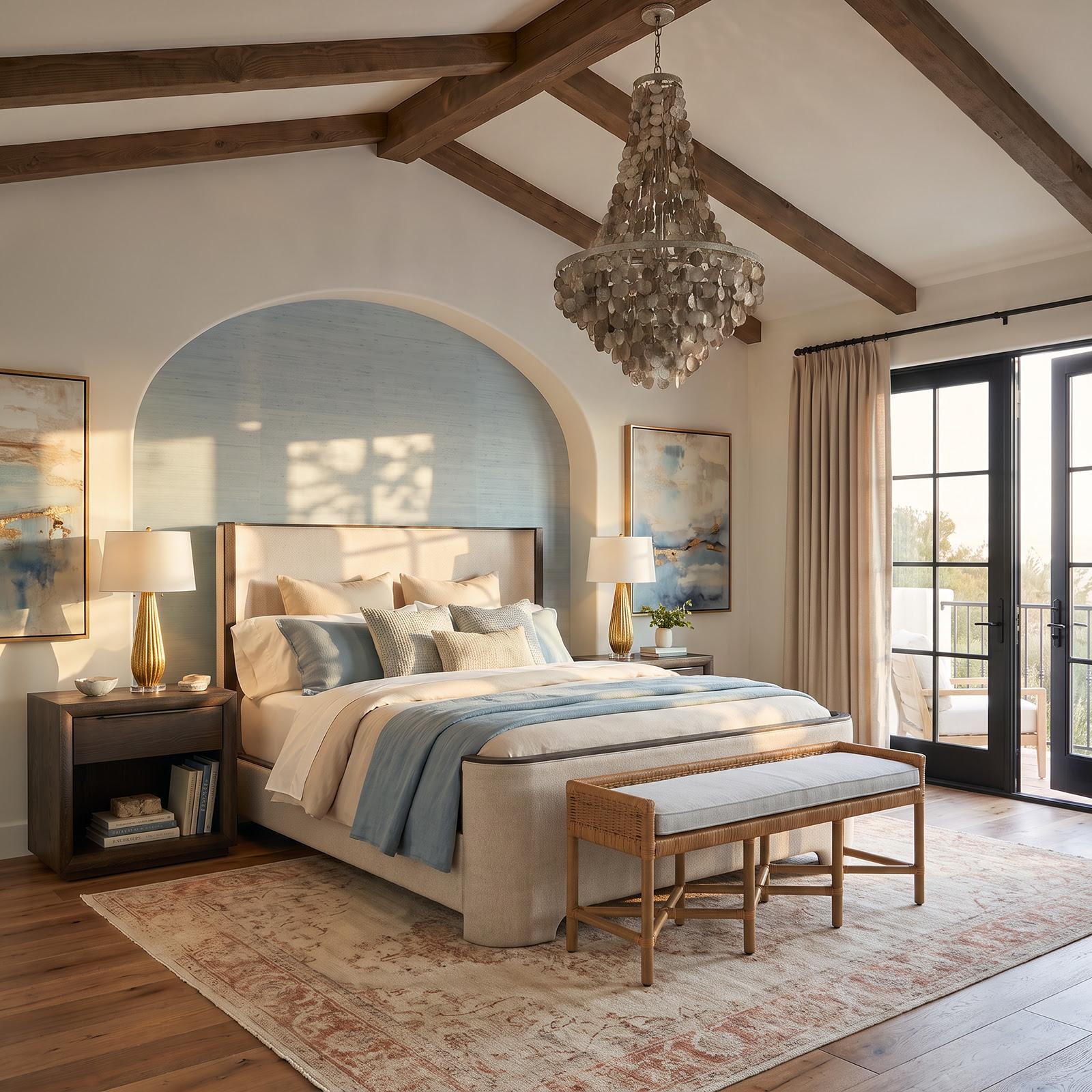 An AnRegalia CrownEmpireKINGSDOWセミダブル Capri Abalone Shell Chandelier | Regina Andrew Detroit